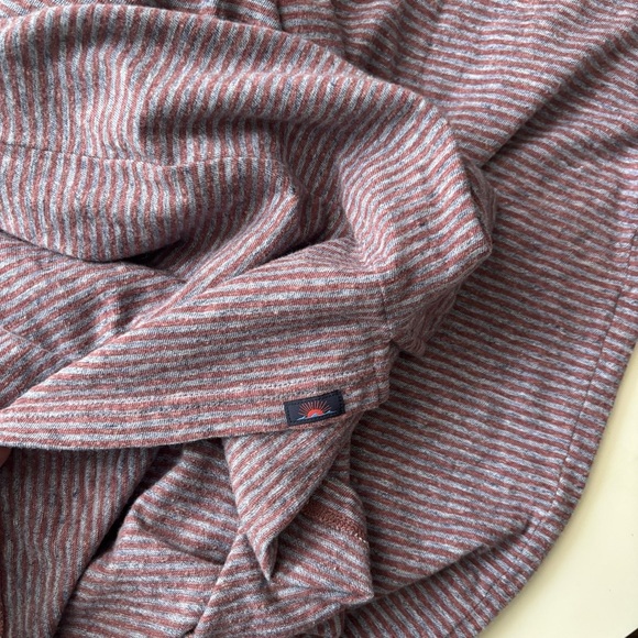Faherty Men’s Soft Organic Cotton Stripe Polo Shirt Size XL Red Blue - Picture 6 of 8